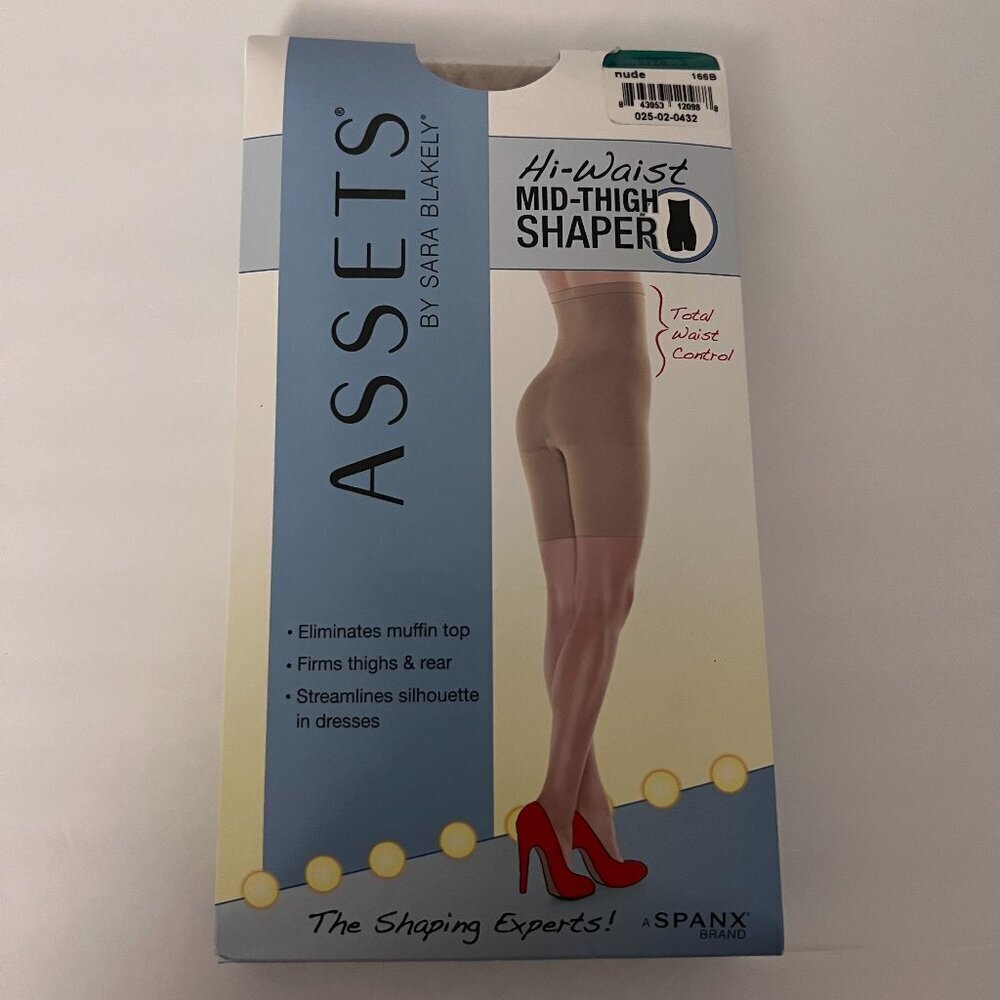 Assets by Spanx High Waist Mid Thigh Shaper Nude Size 3